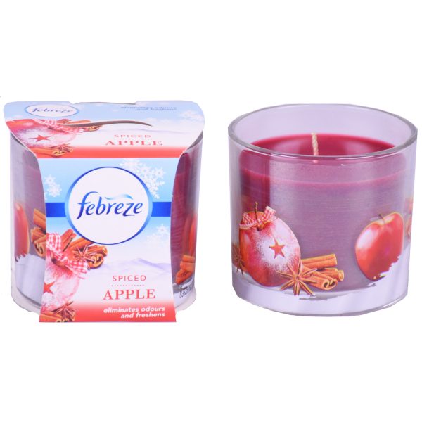 Febreze Geurkaars In Glas 100g "Spiced Apple"