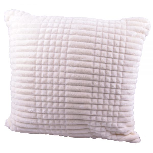 Super Zacht Gevuld Sierkussen. 50x50cm met rits “Beige Ecru” 300gr/m2