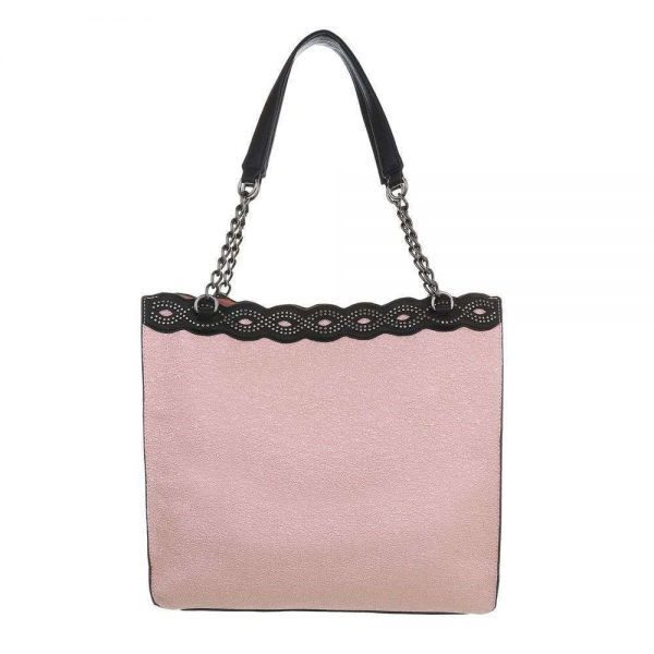 Handtas Roze Afneembare Schouderriem 34 x 35 x 14 cm + Extra handtasje