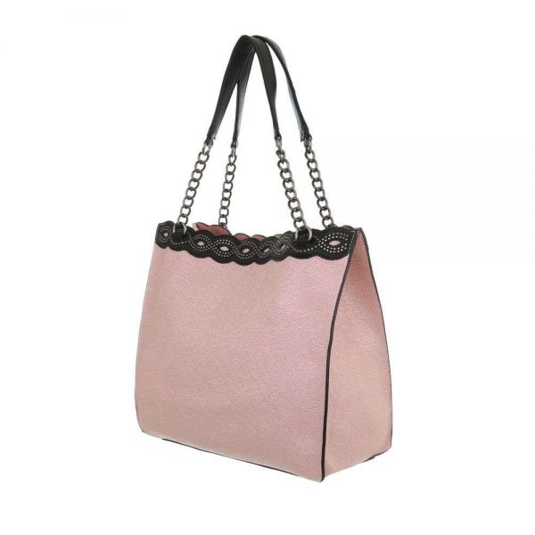 Handtas Roze Afneembare Schouderriem 34 x 35 x 14 cm + Extra handtasje - Afbeelding 2