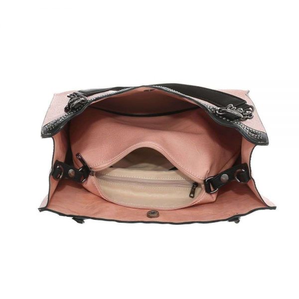 Handtas Roze Afneembare Schouderriem 34 x 35 x 14 cm + Extra handtasje - Afbeelding 4