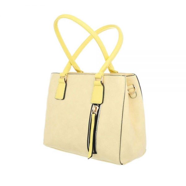 Handtas Geel Afneembare Schouderriem . 25 x 32 x 13 cm - Afbeelding 2
