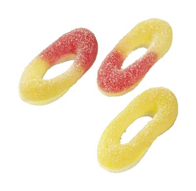 Zure Perzikringen 3kg Bulk Astra Sweets