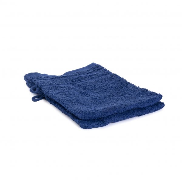 Washandjes per 2 – Donker Blauw – 16 x 21cm – 100% Katoen – Gentle