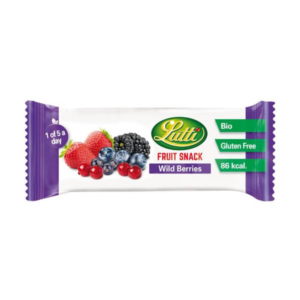 Lutti Bio Fruit Gluttenvrij Snack Wilde Bessen 30gr