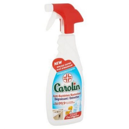 Carolin Spray Antibacterieel Ontvetter Eucalyptus 650ml