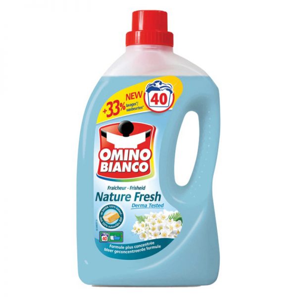 Fles Omino Bianco Wasmiddel Nature Fresh 2L – 33 wasbeurten