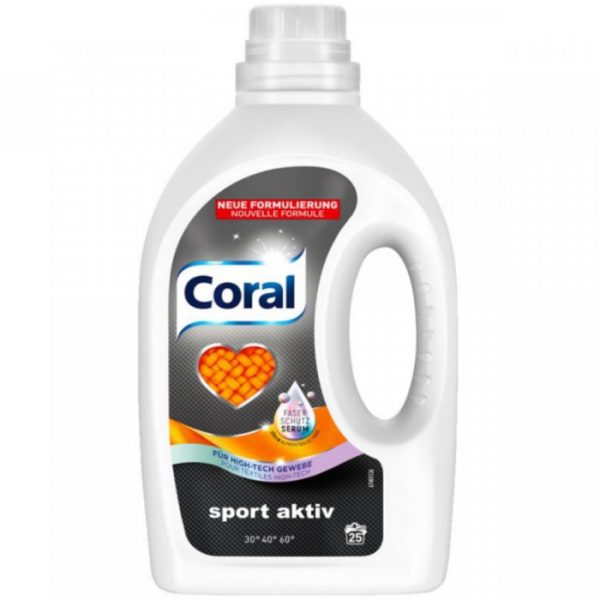 Coral Wasmiddel - Sport Activ - 25wasb./1,25l