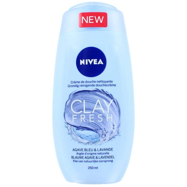 Nivea Clay Fresh Douchegel Blue Agave & Lavender 250 ml