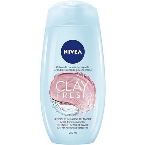 Nivea Clay Fresh Douchegel Hibiscus & Witte Salie 250 ml