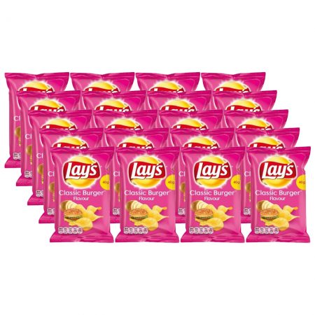 Lays Chips Classic Burger 20 x 40g - Voordeelverpakking