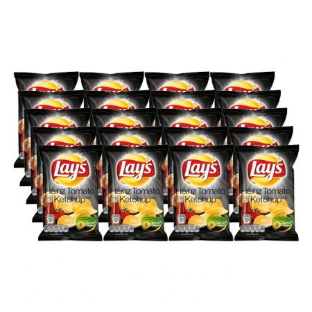 Lays Chips Heinz Tomato Ketchup 20 x 40g - Voordeelverpakking