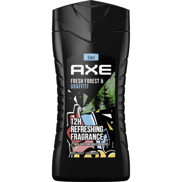 Axe Douchegel Collision Fresh Forest & Graffiti 250ml - Afbeelding 2