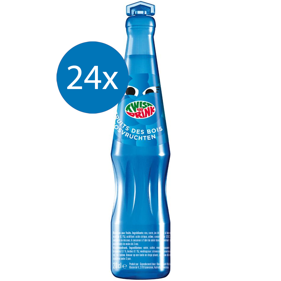 Twist And Drink “Bosvruchten” 24 x 20cl - Voordeelverpakking