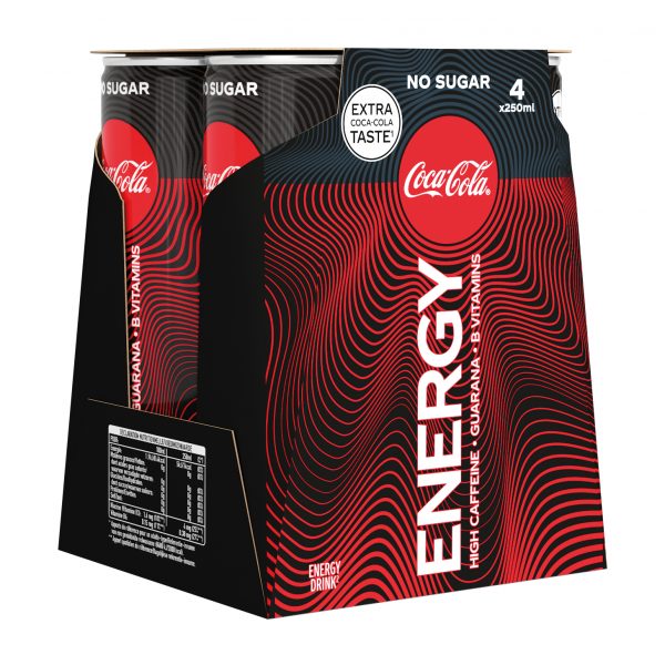 Coca-Cola Energy Zero Sugar 4 x 25 cl