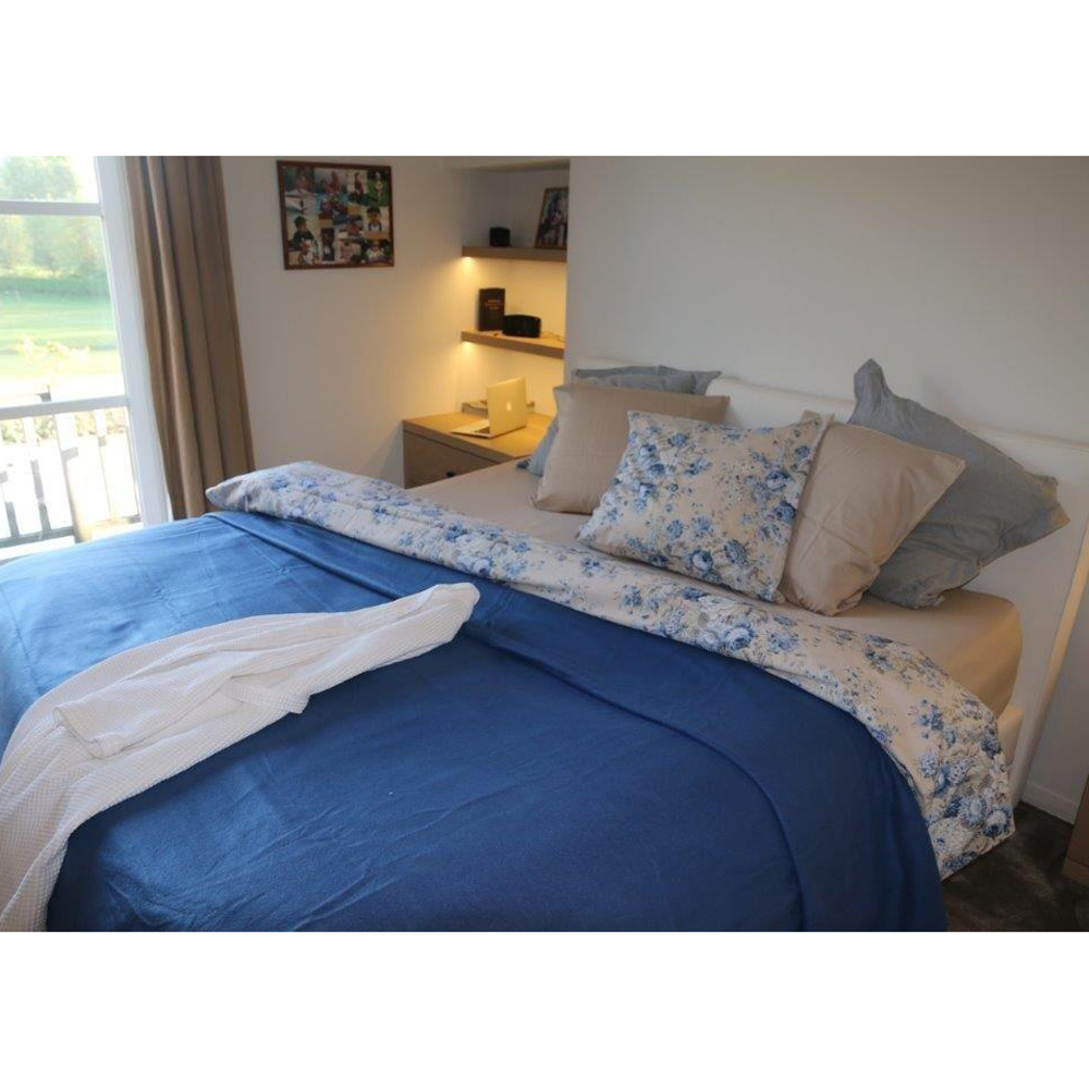 Brandvertragend Deken 220x240cm – Marine - Heel zacht & Duurzaam