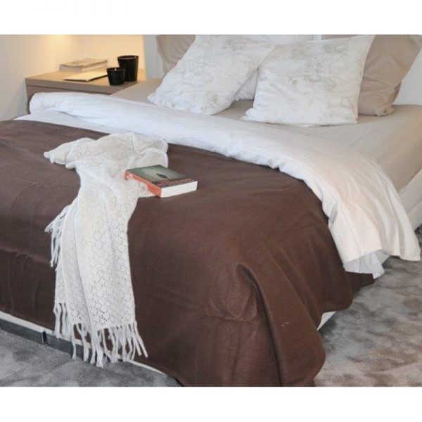 Brandvertragend Deken 220x240cm –  Chocolat - Heel zacht & Duurzaam