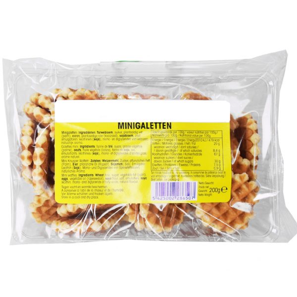 Mini Harde Galetten - Wafeltjes 200gr