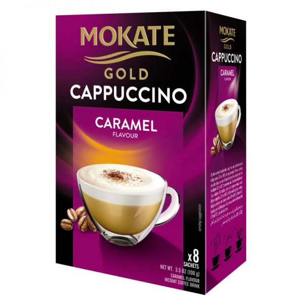 Mokate Gold - Cappuccino Caramel -Instant Koffie 8x12,5gr