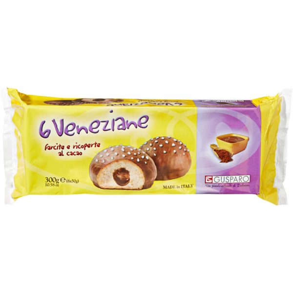 Venetiaanse Bollen Cacao - Apart verpakt 6x50gr