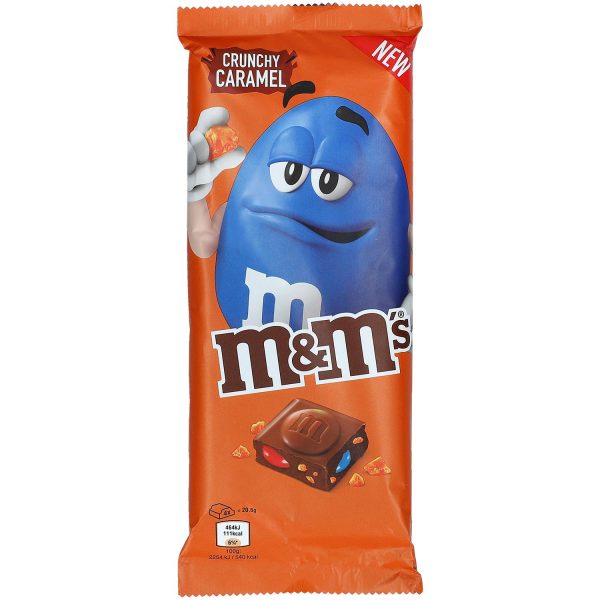 M&M’s Crunchy Caramel melkchocolade bar 150gr