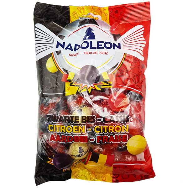 Napoleon Snoep Mix Zwarte Bes, Citroen & Aardbei - 250g