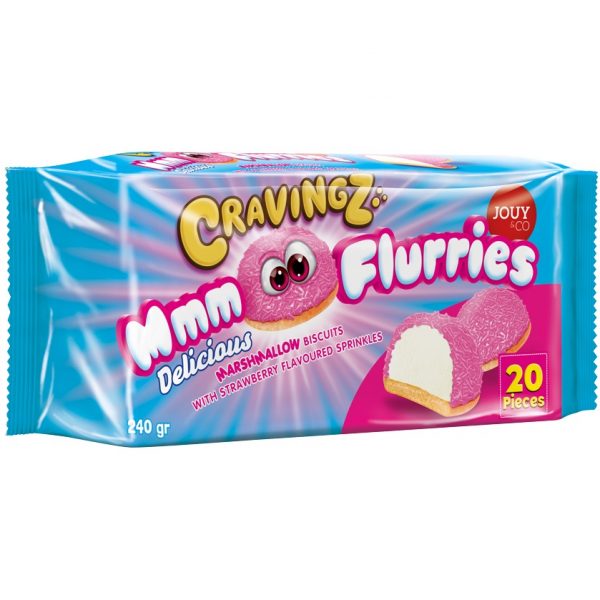 Cravingz Mmm Flurries Met Aardbei 20 stuks 240g