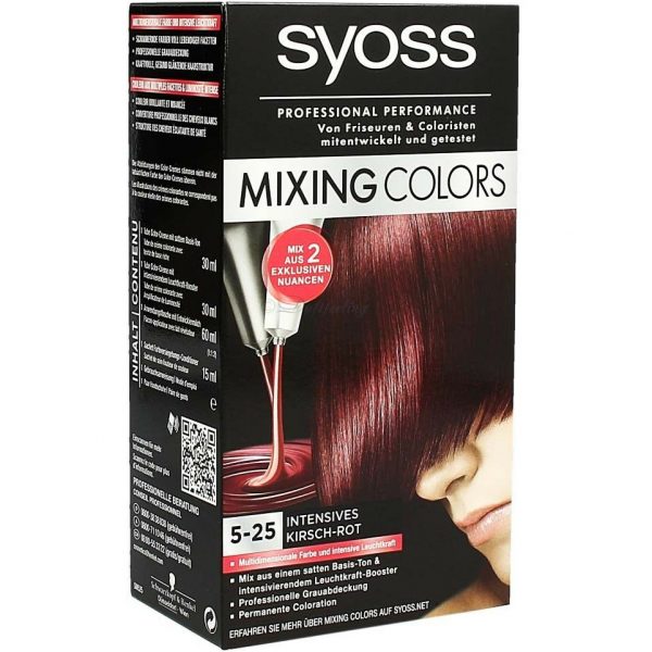 Syoss Haarkleuring Mixing Colors 5-25 Permanent - Intens Kersenrood