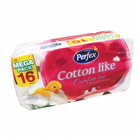 Perfex Cotton Like Toiletpapier 3-laags 16 Rollen