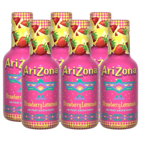 Arizona Cowboy Cocktail Strawberry Lemonade 6 x 500ml