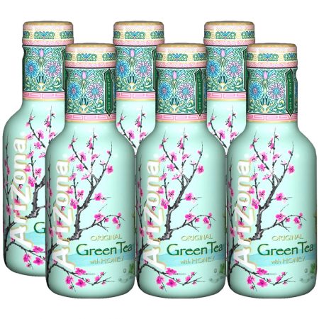 Arizona Original Green Tea With Honey 6 x 500ml