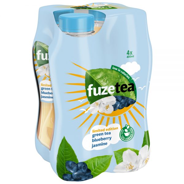 Fuze Tea Green Tea Blueberry Jasmine 4 x 400ml