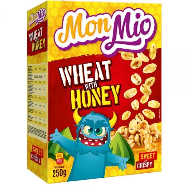 Mon Mio Cornflakes Wheat With Honey 250g