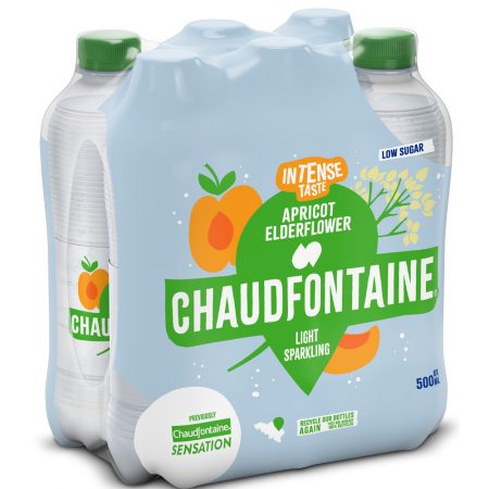Chaudfontaine Intense Apricot & Elderflower 6 x 500ml