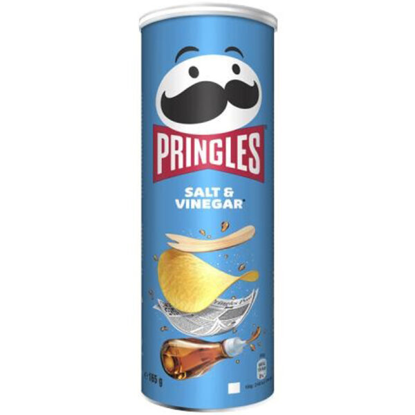 Pringles Chips "Salt & Vinegar" 165g - Afbeelding 2