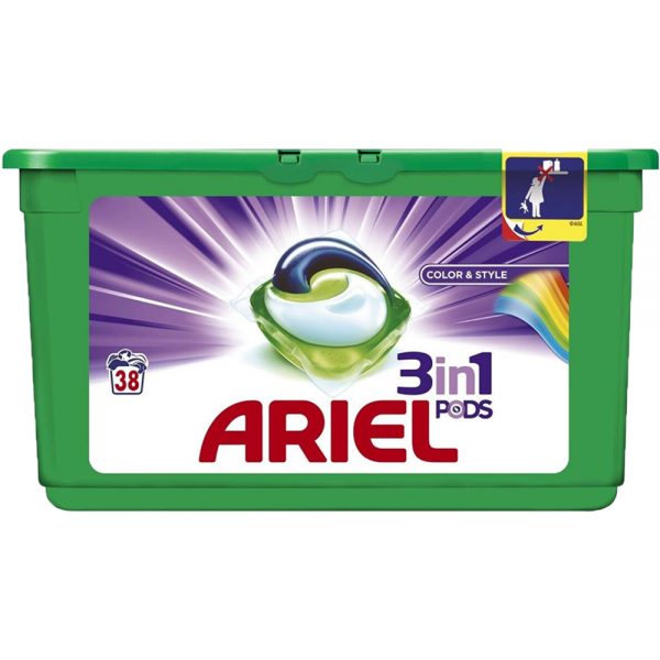 Ariel 3IN1 Colour & Style - 38 wasb.