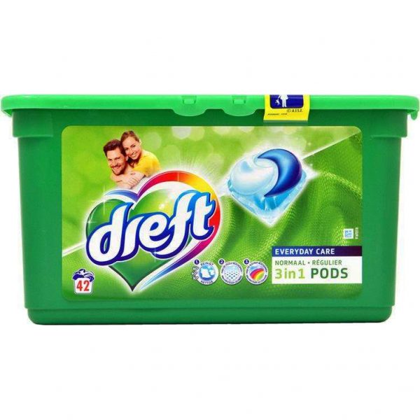 Dreft 3IN1 Pods Everyday Care 42wasb