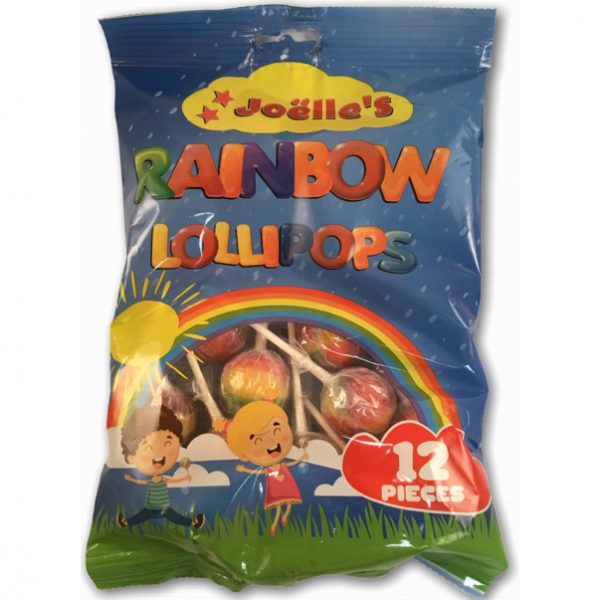 Rainbow Lollipops 12 stuks 300g