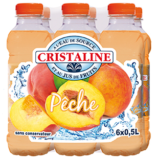 Cristaline Water Pêche 6 x 50cl