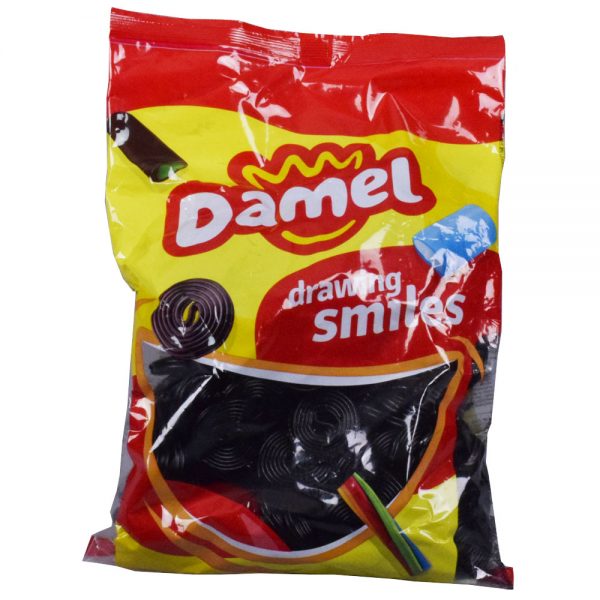 Damel Licorice Wheels 1kg Halal