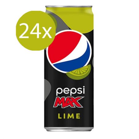 Pepsi Max Lime 24 x 33cl – Voordeelverpakking
