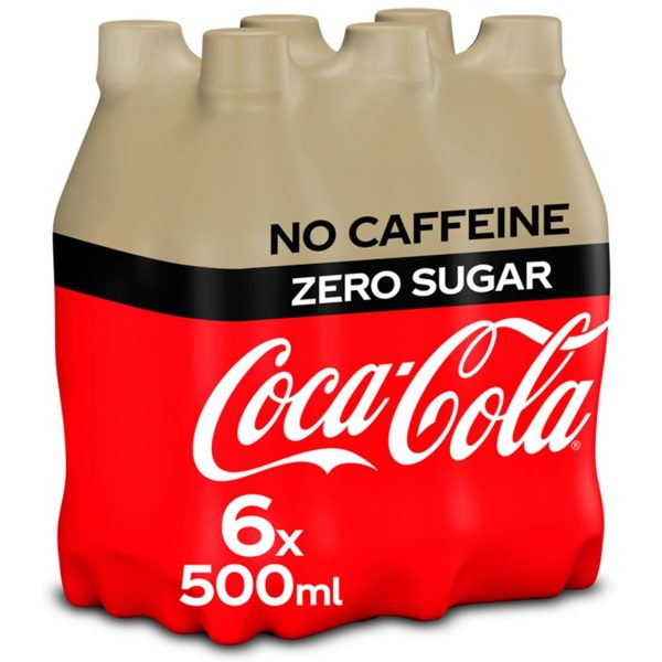 Coca Cola Zero Sugar Caffeine Free 6 x 500ml