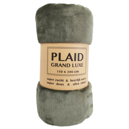 Plaid Grand Luxe Olive 150 x 200cm