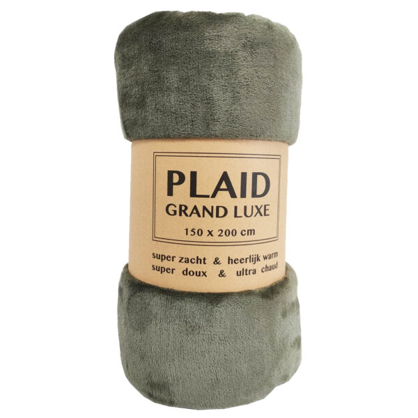 Plaid Grand Luxe Olive 150 x 200cm