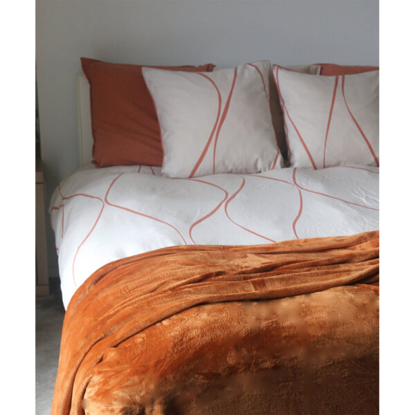 Plaid Grand Luxe Whisky 150 x 200cm - Afbeelding 2