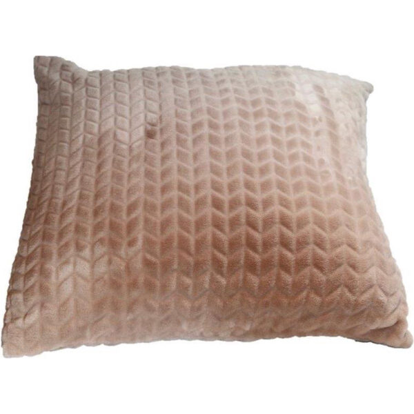 SUBTILE gevulde kussens CHEVRON 50x50 cm met rits, 100% polyester, 300gr/m², kleur POUDRE