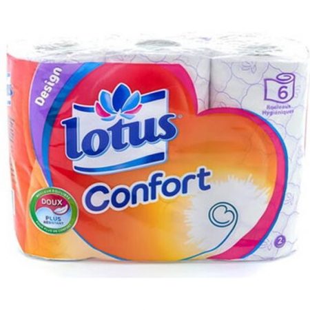Lotus Comfort Toiletpapier 2-Laags – 6 Rollen