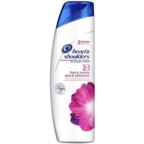Head & Shoulders 2-In-1 Shampoo Glad & Zijdezacht 255ml