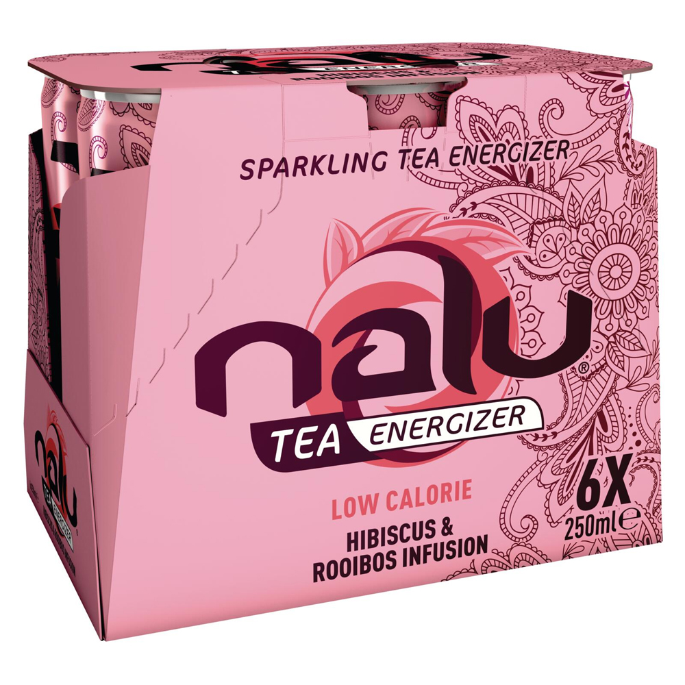 Nalu Fruity Energizer Hibiscus & Rooibos Infusion 6x250ml Snuffelstore