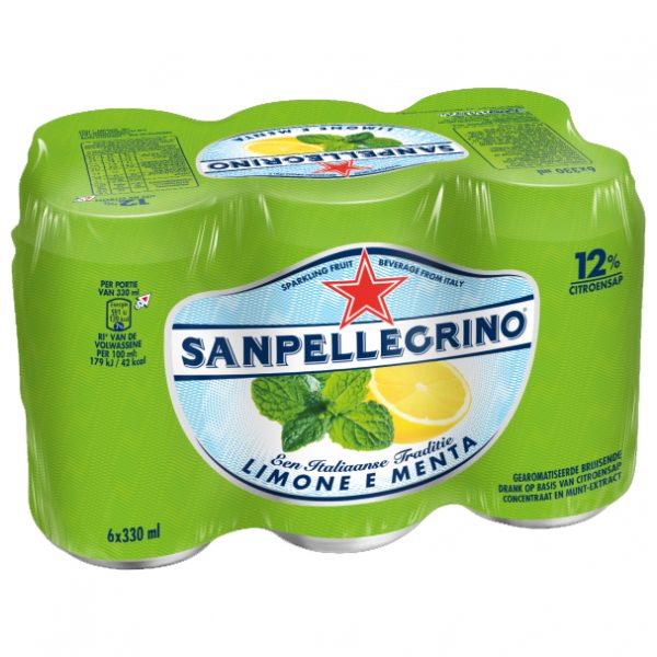 San Pellegrino Limoen & Munt 6x33cl